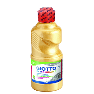 Giotto Extra Quality Metal Tempera - 250ml - Lispa para el Uso - Botella Bio Pet - Color Oro