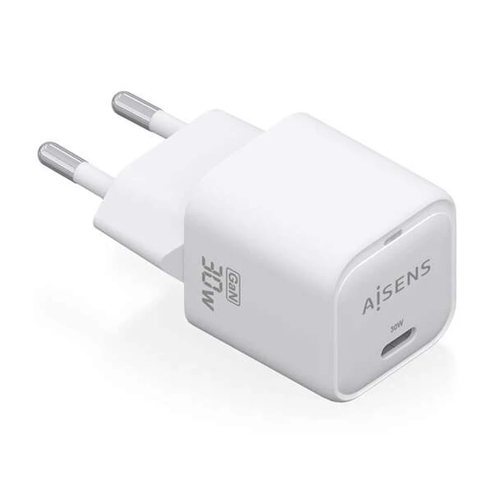 Aisens Cargador GAN 30W - 1xUSB-C PD3.0 QC4.0 1