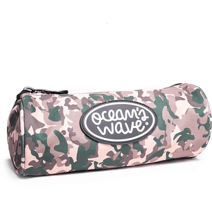 Oceans Wave Estuche Redondo - Gran Amplitud - Diseño Camuflaje Tierra