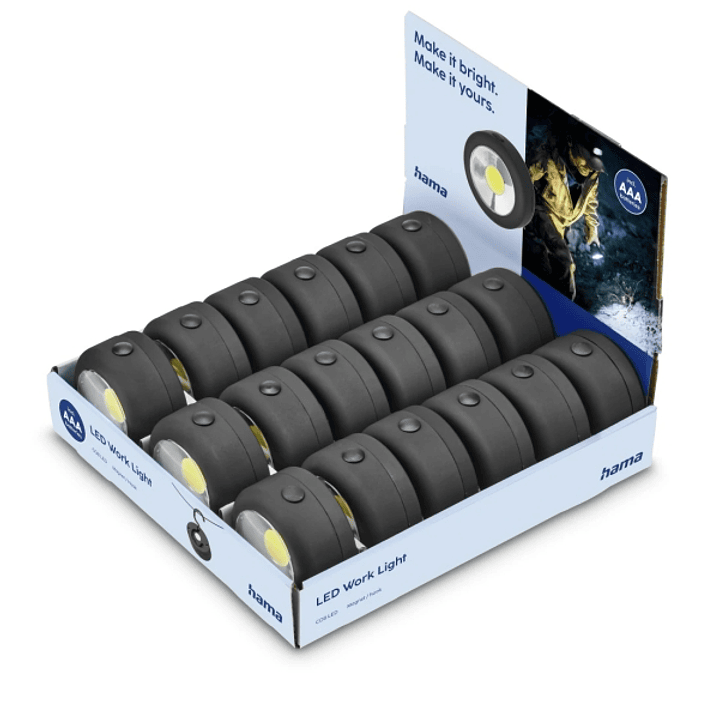 Hama W140 Lamparas LED de Trabajo - Iman - Gancho Desplegable - Color Negro 1