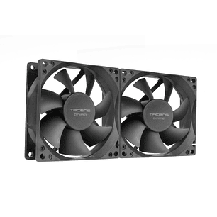 Tacens Anima AF8X2 Pack de 2 Ventiladores de 80mm - Rodamientos Fluxus - Color Negro