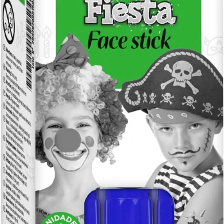 Alpino Fiesta Face Stick Pack con 6 Barritas de Pintura Facial - Sistema Retractil Giratorio - Se Lava con Agua - Testado Dermatologicamente - Color A 1