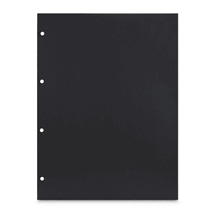 Hama Pack de 25 Cartulinas para Fotos - Perforado - 233x310mm - Color Negro