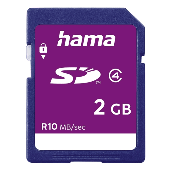 Hama Tarjeta SD 2GB - Clase 4 - 10Mb/s - Color Azul 1