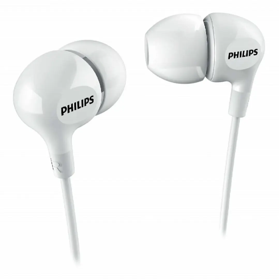 Philips Auriculares Intraurales con Cable - Jack 3.5mm - Microfono Integrado - Aislamiento Pasivo del Ruido - Boton Multifuncion - Color Blanco 1