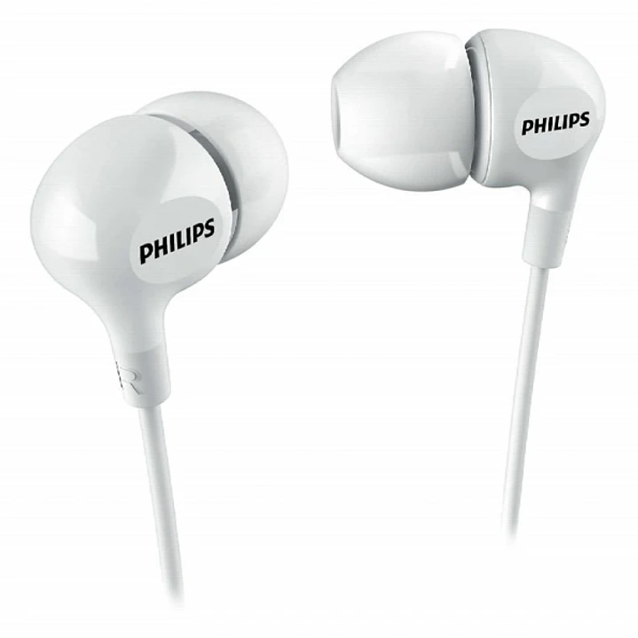 Philips Auriculares Intraurales con Cable - Jack 3.5mm - Microfono Integrado - Aislamiento Pasivo del Ruido - Boton Multifuncion - Color Blanco 1