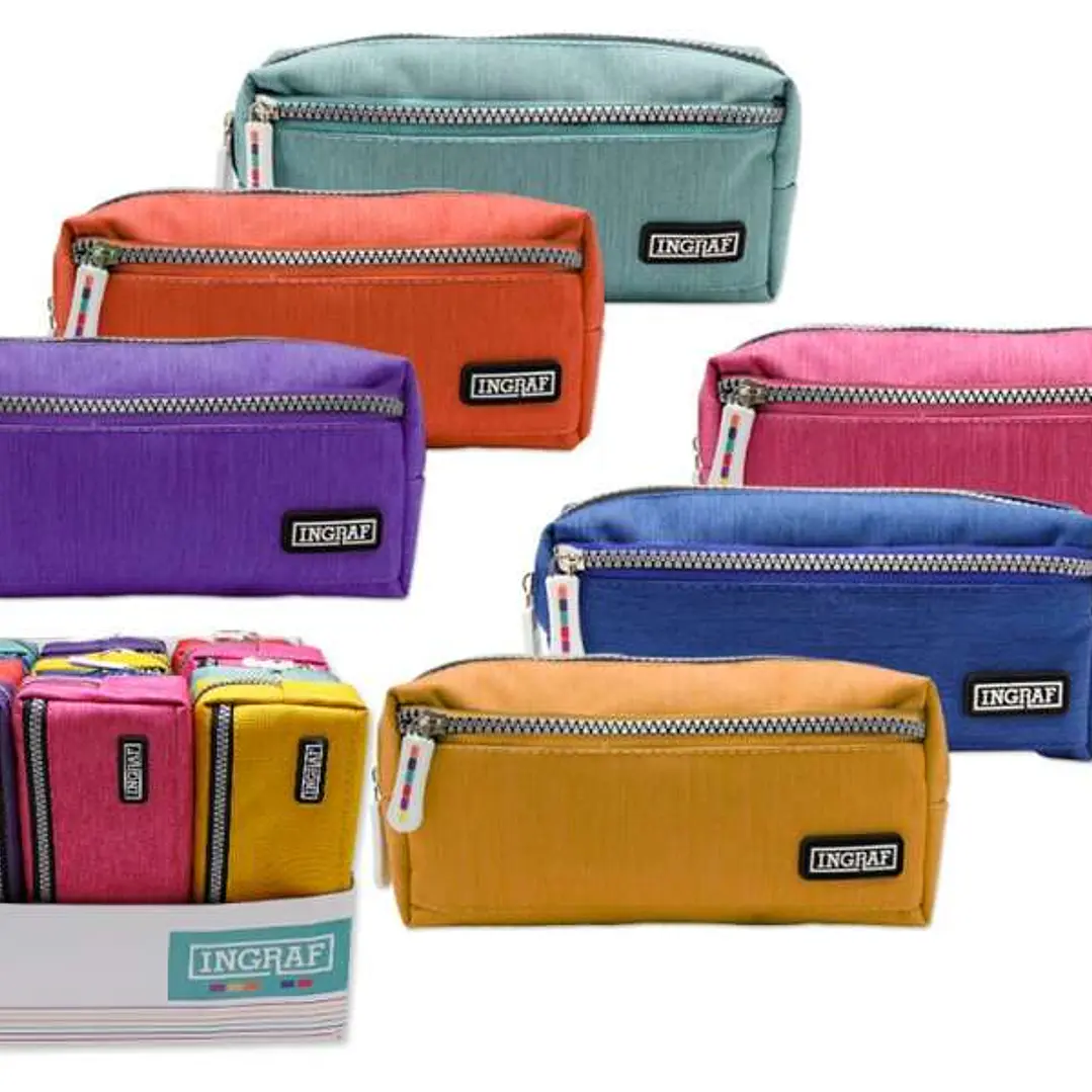 Ingraf Mediterraneo Portatodo Plano - Diseño Elegante - Material Resistente - Cierre Seguro - Ideal para Viajes y Uso Diario - Colores Surtidos 1