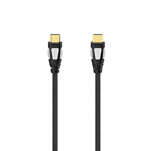 Hama Cable HDMI 4K Macho - Longitud 1.5m - Soporta ARC - Terminales Chapados en Oro - Ethernet - Velocidad hasta 18Gbps - Blindaje Completo - Color Ne