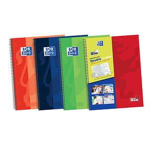 Oxford School Classic Write&Erase A4+ Europeanbook - Tapa Extradura - 1 Linea 2M - 100 Hojas - Colores Surtidos