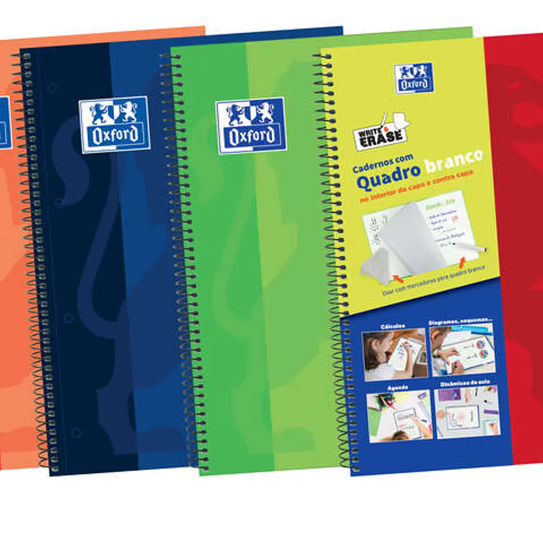 Oxford School Classic Write&Erase A4+ Europeanbook - Tapa Extradura - 1 Linea 2M - 100 Hojas - Colores Surtidos 1