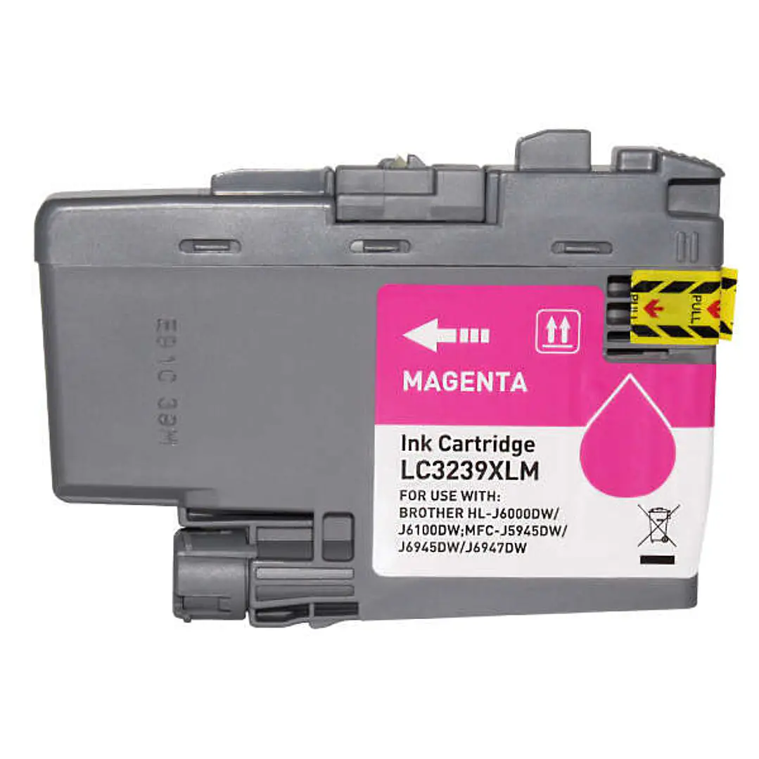Brother LC3239XL Magenta Cartucho de Tinta Pigmentada Generico - Reemplaza LC3239XLM 1