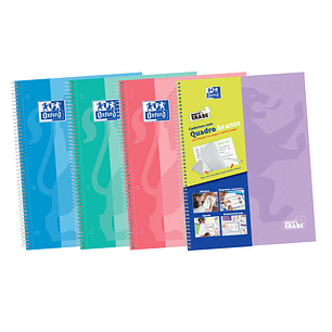 Oxford School Classic Write&Erase A4+ Europeanbook - Tapa Extradura - 1 Linea 2M - 100 Hojas - Colores Surtidos