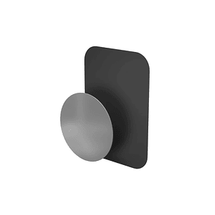 Hama Magnet Placa Metalica para Soporte Magnetico en Smartphone - Peso Max 700g - Color Negro y Plata