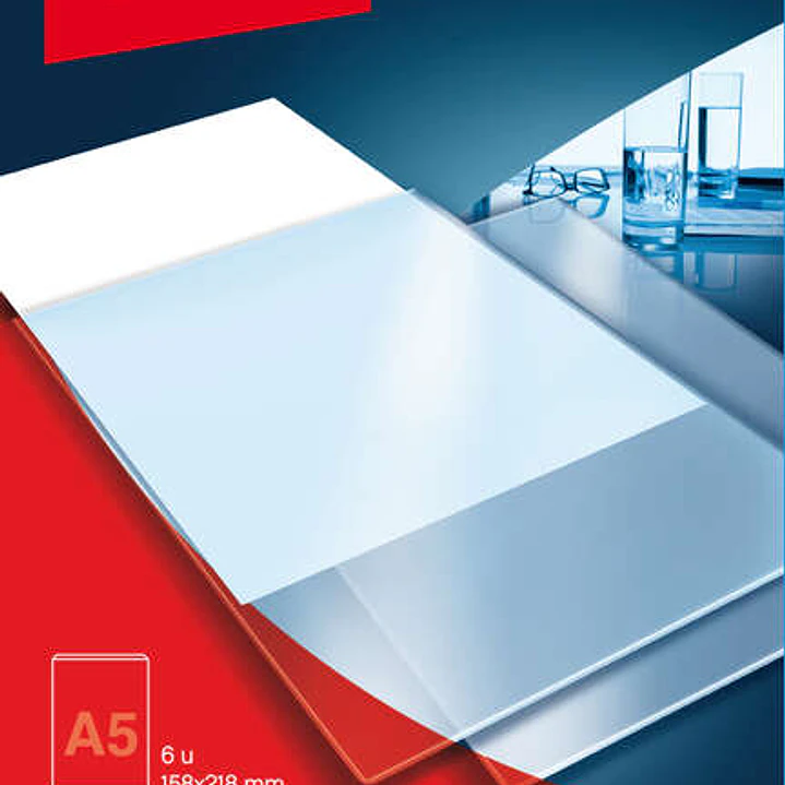 Apli Bolsillos Adhesivos A5 - Bolsillo Adicional para Documentos e Imagenes - 6 Unidades por Bolsa 1