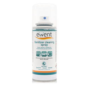 Ewent Spray Desinfectante para Superficies - 400ml - Formula con Detergente - Antiolores - Color Transparente