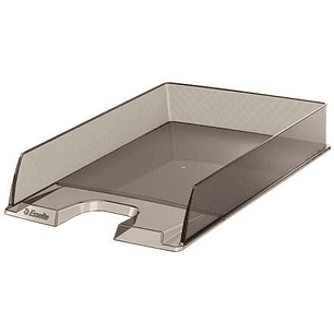 Esselte Europost Bandeja Portadocumentos - Plastico Transparente - Formato Vertical - A4 - Color Fume Transparente