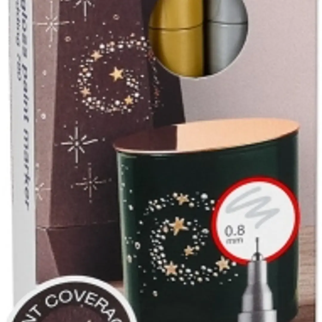 Edding 780 Pack de 3 Rotuladores Permanentes de Tinta Opaca - Punta Redonda - Trazo 0.8mm - Puntas de Recambio Disponibles - Secado Rapido - Colores B 1