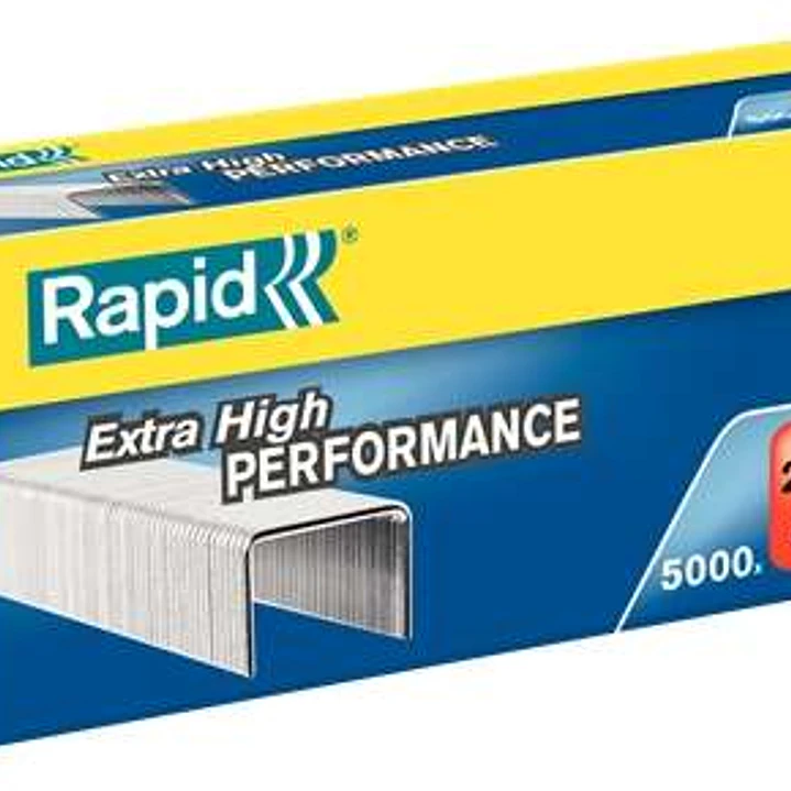Rapid Super Strong Caja de 5000 Grapas 26/8+ - Hasta 50 Hojas - Alambre Galvanizado Superreforzado - Patilla de 8,5mm 1