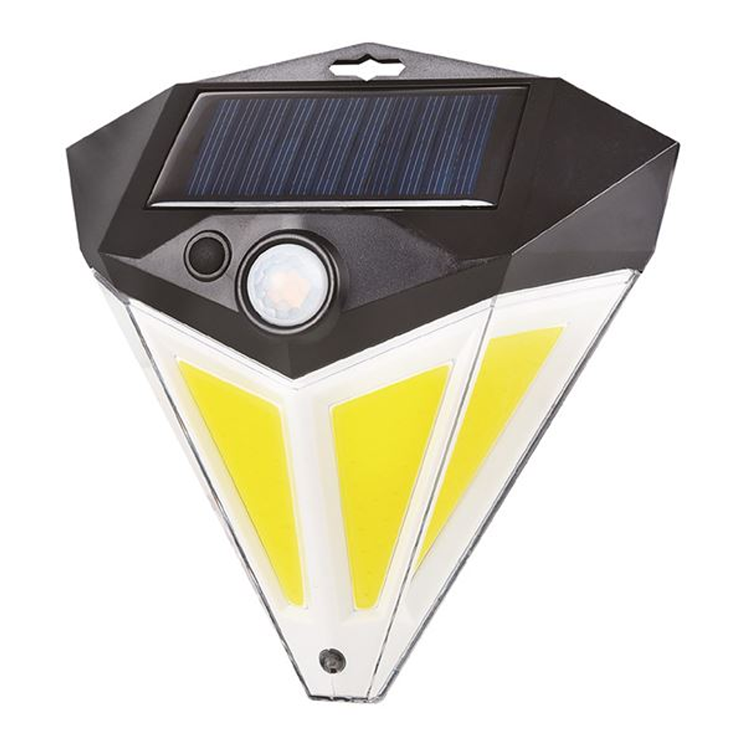 Elbat Aplique Led Solar - 200LM - Luz Fria 6500K - Sensor de movimiento - Bateria 1200mAh 1