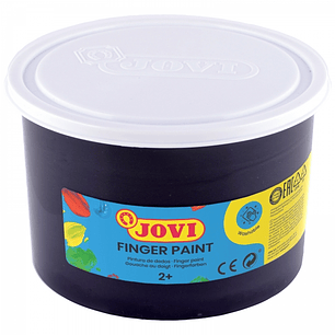 Jovi Finger Paint Bote de 500ml Pintura de Dedos - Ingredientes Naturales - Colores Mezclables - Textura Gelatinosa - Lavable - sin Gluten - No Toxico