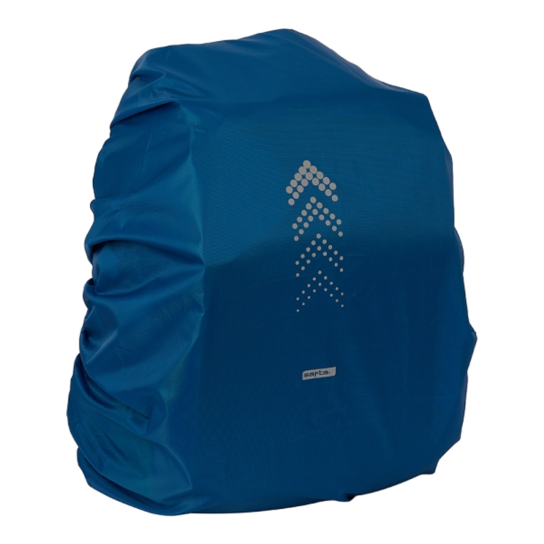 Safta Funda Impermeable para Mochila 64L - Goma Elastica Ajustable - Reflectante - Compatible con Mochilas Grandes - Visibilidad - 320x400x500mm - Col 1