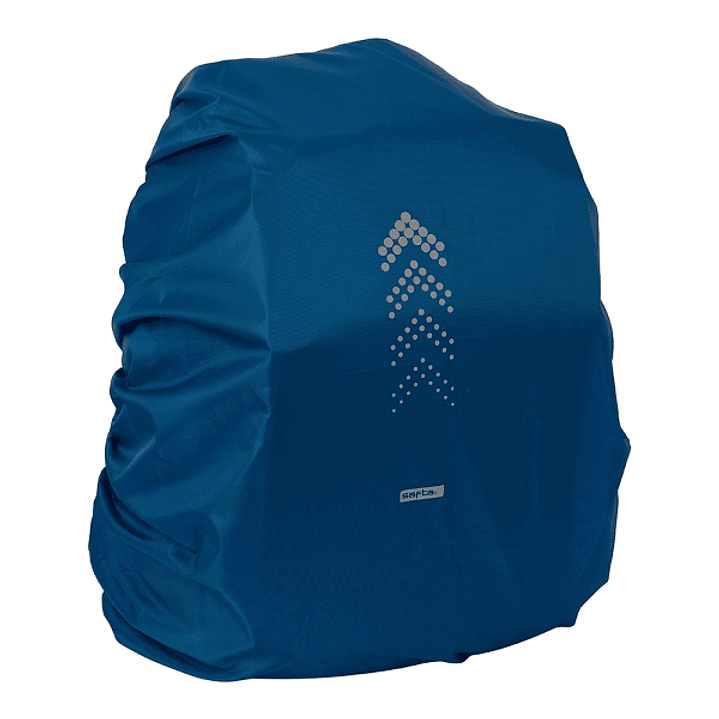 Safta Funda Impermeable para Mochila 64L - Goma Elastica Ajustable - Reflectante - Compatible con Mochilas Grandes - Visibilidad - 320x400x500mm - Col 1