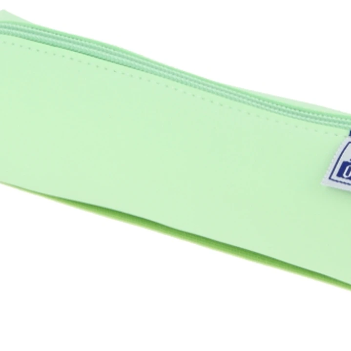 Oxford Live & Go Estuche Cuadrado Pequeño - Material Acolchado - Goma Elastica para unirlo al Cuaderno - Color Verde 1