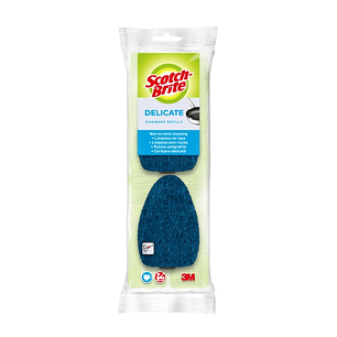 Scotch-Brite Recambios de Pack de 2 Estropajos con Mango - No Raya - Color Azul Oscuro