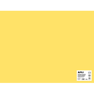 Apli Cartulina Amarillo Claro 50 x 65cm 170g 25 Hojas