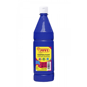 Jovi Tempera Paint Tempera Liquida 1000ml - Base Agua - Lista para Usar - Alto Poder Cubriente - Secado Rapido - Excelente Rendimiento - Facil Aplicac