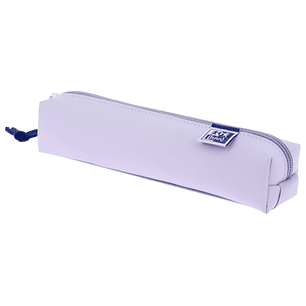 Oxford Live & Go Estuche Cuadrado Pequeño - Material Acolchado - Goma Elastica para unirlo al Cuaderno - Color Malva