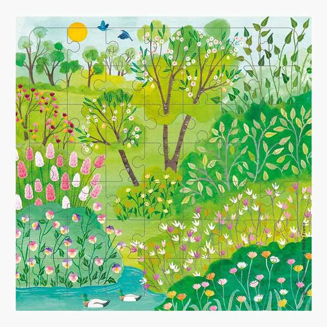 Pictura Tarjeta Puzzle - 15.5x15.5cm - Tematica Parque - 49 Piezas - Incluye Tarjeta Plegada y Sobre Blanco - Certificacion FSC - Embolsada en Celofan 1
