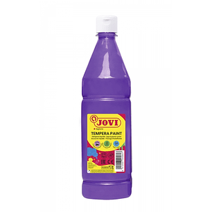 Jovi Tempera Paint Tempera Liquida 1000ml - Base Agua - Lista para Usar - Alto Poder Cubriente - Secado Rapido - Excelente Rendimiento - Facil Aplicac