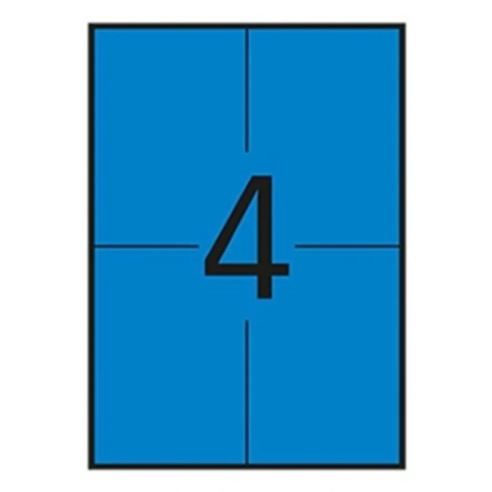 Apli Etiquetas Azules Permanentes 105.0 x 148.0mm 20 Hojas 1