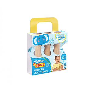 Jovi My First Plastilina Kit de Modelaje con 3 Estampadores de Madera