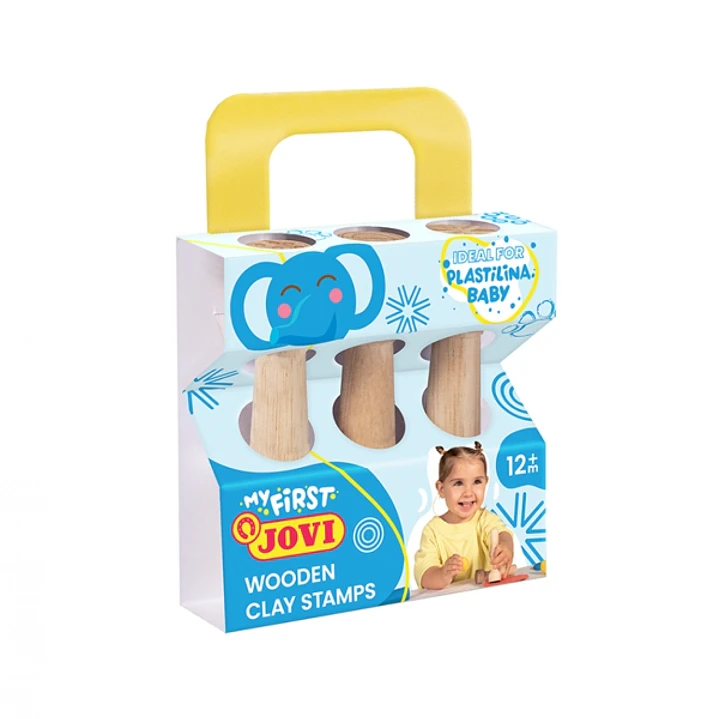Jovi My First Plastilina Kit de Modelaje con 3 Estampadores de Madera 1