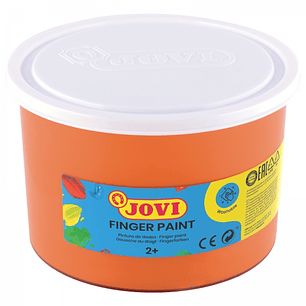 Jovi Finger Paint Bote de 500ml Pintura de Dedos - Ingredientes Naturales - Colores Mezclables - Textura Gelatinosa - Lavable - sin Gluten - No Toxico