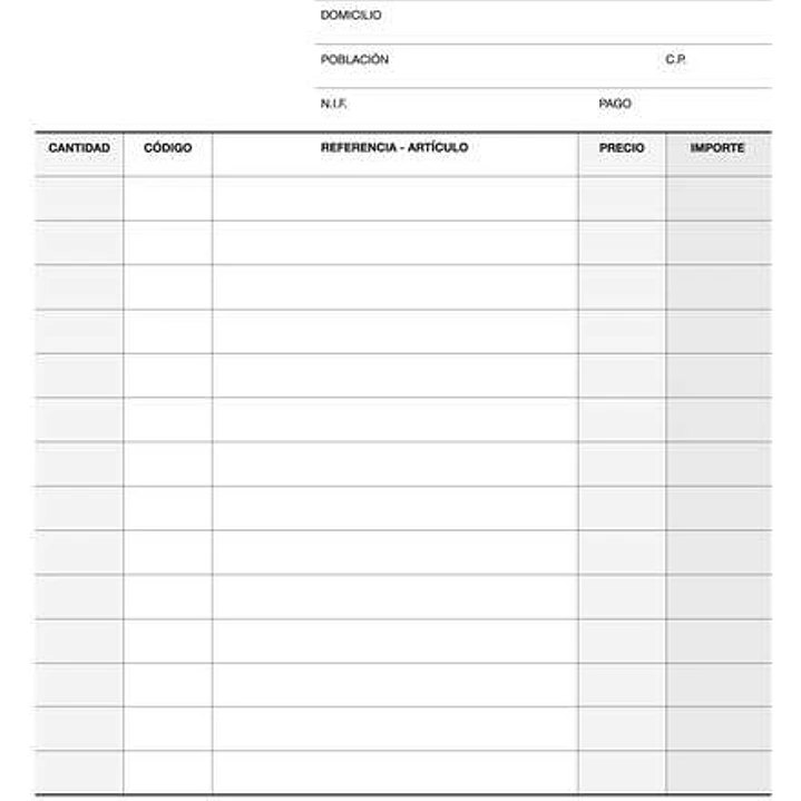 Apli Talonario Factura 1/4 Natural Triplicado A-65 - Papel Autocopiativo - 3 Copias - Numeracion Secuencial - Tamaño Compacto - Natural 1