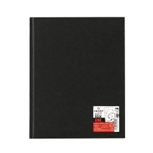 Canson Sketch One Cuaderno con 98 Hojas - 21.6x27.9cm - 100g - Grano Fino - Color Blanco