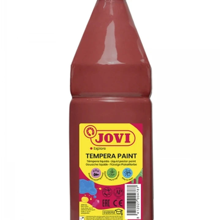 Jovi Tempera Paint Tempera Liquida 1000ml - Base Agua - Lista para Usar - Alto Poder Cubriente - Secado Rapido - Excelente Rendimiento - Facil Aplicac 1