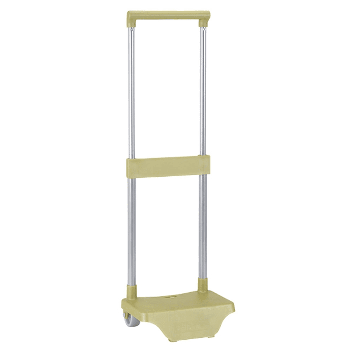 Safta Carro Portamochilas - Sujecion Universal - Ruedas de PVC - Material Resistente - 26x10x34cm - Color Verde 1