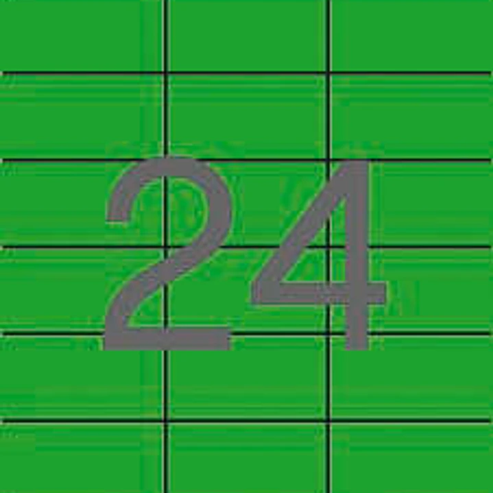 Apli Etiquetas Verdes Permanentes 70.0 x 37.0mm 20 Hojas 1