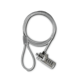 Hama Cable de Seguridad para Portatiles de 3.5mm - Cable 180cm - Candado de Combinacion - Acero - Color Gris