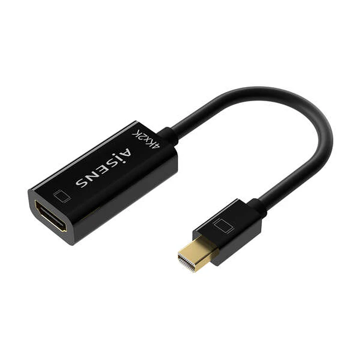 Aisens Conversor Mini DP V1.2 a HDMI V1.4 4K@30HZ - MDP/M-HDMIA/H - 15CM - Color Negro 1