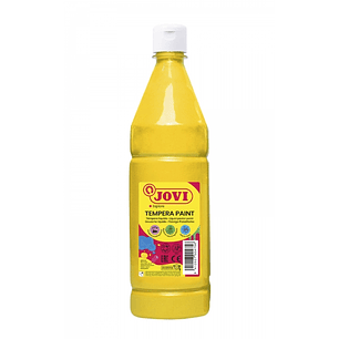 Jovi Tempera Paint Tempera Liquida 1000ml - Base Agua - Lista para Usar - Alto Poder Cubriente - Secado Rapido - Excelente Rendimiento - Facil Aplicac