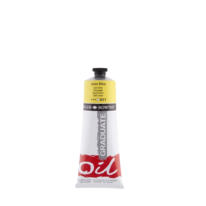 Daler Rowney Graduate Pintura al Oleo - Tubo de Aluminio - 220ml - Color Amarillo Limon 1