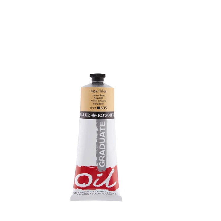 Daler Rowney Graduate Pintura al Oleo - Tubo de Aluminio - 220ml - Color Amarillo de Napoles 1