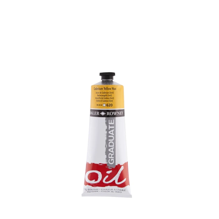 Daler Rowney Graduate Pintura al Oleo - Tubo de Aluminio - 220ml - Color Amarillo de Cadmio 1