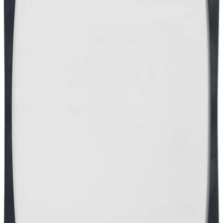 Nobo Mini Pizarra Magnetica con Marco Arqueado 215x280 - Elegante Diseño Plateado y Negro - Almohadillas Adhesivas e Imanes Incluidos - Blanco 1