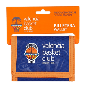 Safta Valencia Basket Billetera - Cabecera para Colgar - Cierre con Velcro - Multiples Compartimentos - Bolsillo para Monedas - 125x10x95mm - Color Az